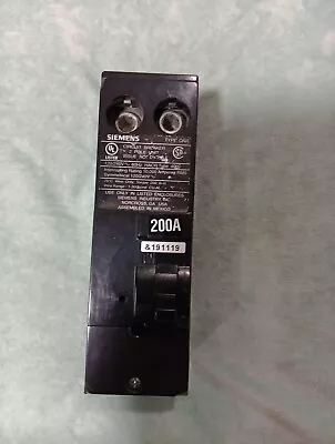 Buy Siemens QN2200R QNR 200-Amp 2 Pole 240-Volt Circuit Breaker • 58.99$