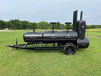 Buy NEW  Reverse Flow BBQ Pit Smoker Charcoal Grill And Concession Trailer • 8,499$