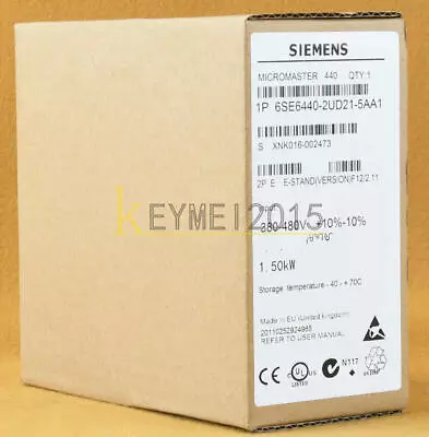 Buy ONE NEW Siemens Frequency Converter 6SE6440-2UD21-5AA1 6SE6 440-2UD21-5AA1 • 370$