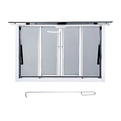 Buy 5 Sizes Concession Stand Serving Window Aluminum Food Truck Service Awning • 341.99$