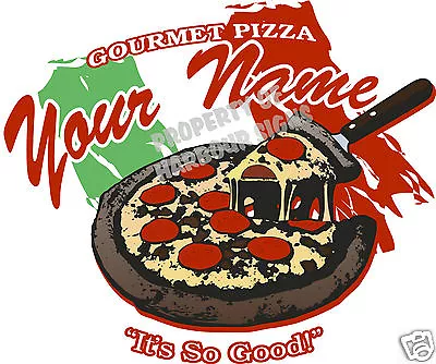 Buy Custom Gourmet Pizza Decal 24  Italian Restaurant Concession Food Truck Menu  • 49.99$