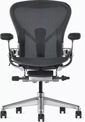 Buy Herman Miller Aeron Chair - Size  B   Polished Aluminum • 949.11$