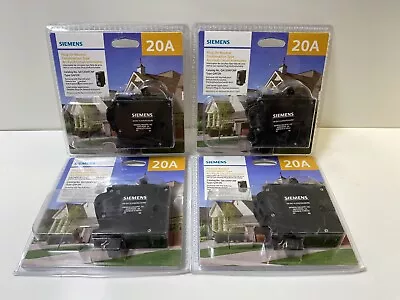 Buy Lot Of 4) Siemens QA120AFCNP Plug-On Neutral 20A Combo Type Arc-Fault Circuit… • 108$