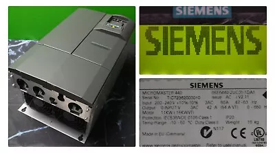 Buy Siemens Micromaster 440 6SE6440-2UC31-1DA1 Tested Good Clean • 359.99$