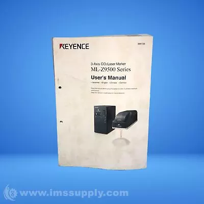 Buy Keyence ML-Z9500 Series CO2 Laser Marker Manual USIP • 30$