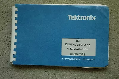 Buy Tektronix 468 Original User Manual, 070-2906-01 Paper Manual • 25.99$