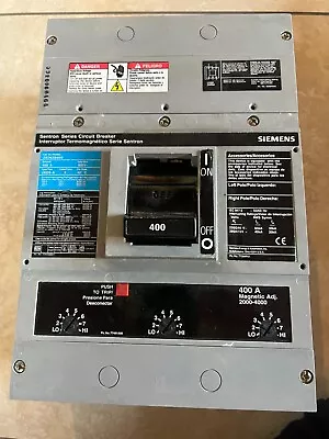 Buy Siemens JXD63B400 400A 600V 3 Pole Molded Case Circuit Breaker • 1,000$