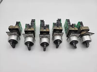 Buy Lot Of 6 Allen Bradley 800E-2X10 Contact Block Selector Switch 3 And 2 Position • 60$