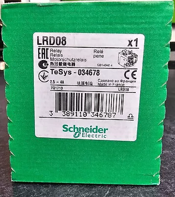 Buy Schneider LRD 08 Overload Relay 2.5-4a Amp • 16$