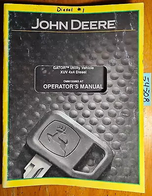 Buy John Deere XUV850D GATOR XUV 4x4 Diesel Utility Vehicle 10001- 20000 Oper Manual • 25$