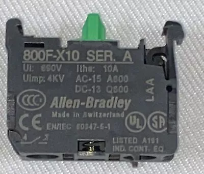 Buy Allen Bradley 800f-x10 NO Contact Block • 9.99$