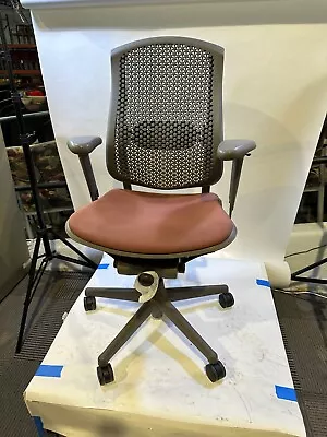 Buy Herman Miller Celle Office Chair W/ Orange Fabric Seat • 175$