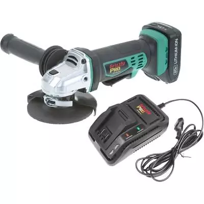 Buy Grizzly PRO T30299X1 20V Angle Grinder Kit With Li-Ion Battery & Charger • 160.95$