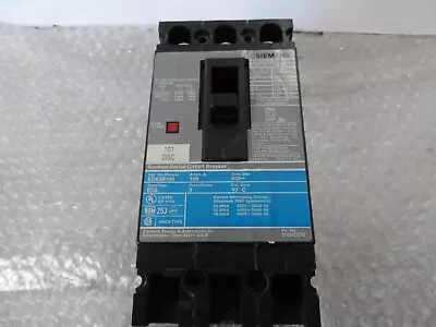 Buy Siemens ED63B100 CIRCUIT BREAKER LN1E100 Pole 3,Volts Max 600V,Amp 100A (24713) • 199.99$
