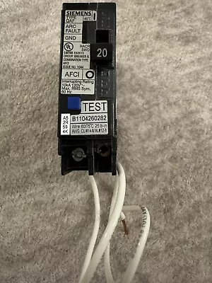 Buy Circuit Breaker Siemens Q120AFC 20 Amp 1 Pole 120V AFCI • 32.99$