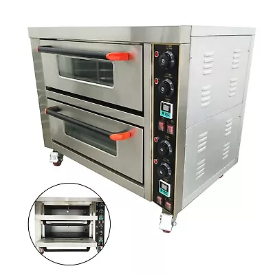 Buy 220V 8.7HP Commercial Pizza Oven Electric Oven Double Deck Convection Oven • 1,107$