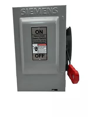 Buy Siemens Indoor Disconnect Safety Switch 30A 600V 2P Non Fused HNF261 (OB) • 59.95$