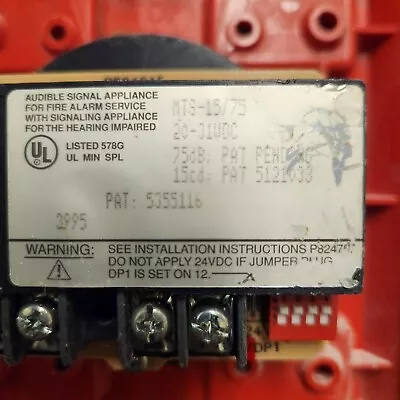 Buy Siemens Pyrotronics Mts-15/75 Multitone Strobe Signal Fire Alarm • 9.69$
