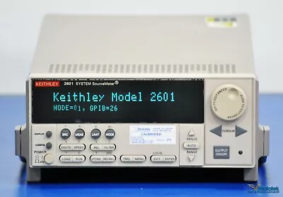 Buy Keithley 2601 SYSTEM Sourcemeter SMU 40V, 3A DC, 10A Pulse - NIST Calibrated • 3,649$