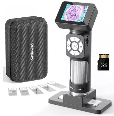 Buy Linkmicro Portable Handheld Digital Microscope W/ 2 Inch Screen, 32G SD Card • 32$