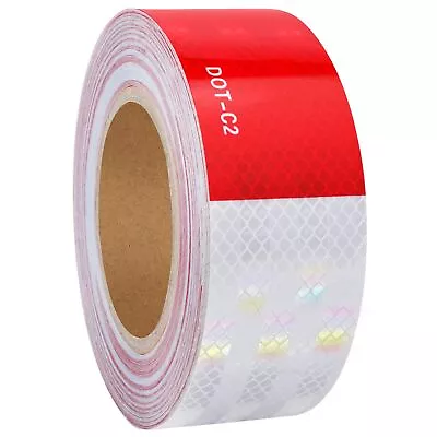 Buy Reflective Safety Tape 2x32Ft DOTC2 Reflector Outdoor For Trailers Cars Truck • 16.70$