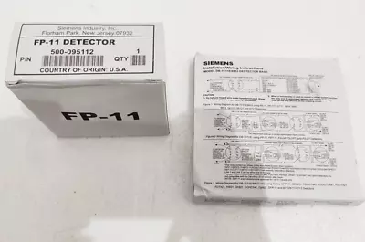 Buy Siemens FP-11 Smoke Detector Head Fire Alarm Multi-Sensor 500-095112 • 68$