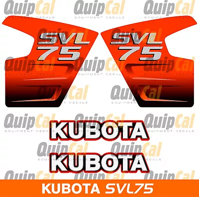 Buy Kubota SVL75 Decal Set Or Kubota SVL90 Decal Set. Compact Track Loader Decals • 162$