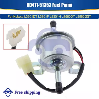 Buy New RD411-51353 Fuel Pump For Kubota L3301DT L3301F L3301H L3560DT L3560GST • 27.79$