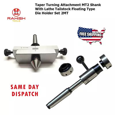 Buy 2MT Lathe Taper Turning Attachment In MT2 Shank Turning Metal In Taper USA • 73.03$