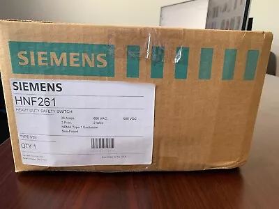 Buy Siemens Hnf261 Heavy Duty Safety Switch • 50$