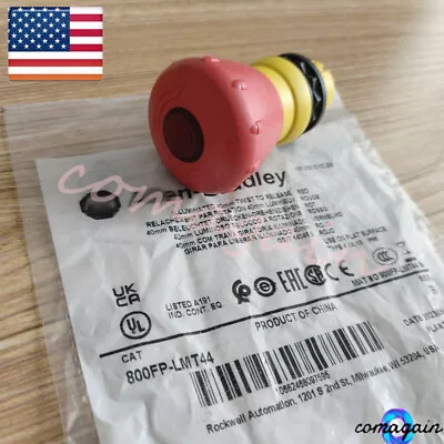 Buy 800FP-LMT44 For Allen-Bradley Lluminated 40mm Push Button Red Twist To Release • 39.64$