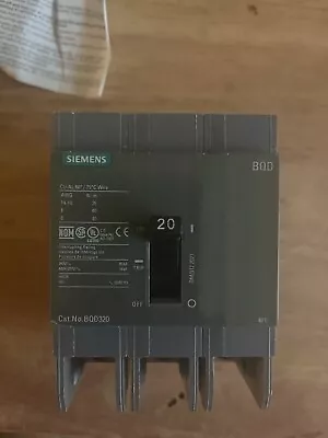 Buy NEW IN BOX - Siemens BQD320 Molded Case Circuit Breaker 20A 3 Phases 480V • 140$
