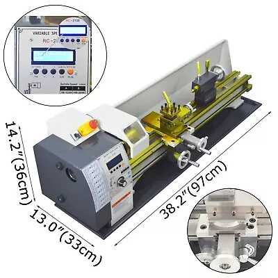 Buy New Metal Bench RC-210E Lathe Electronic Pulse For Turning Drilling Cutting1100W • 1,662.30$