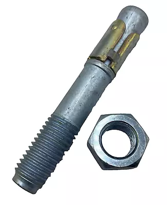 Buy Concrete Wedge Anchor 5  X 0.73, Hot Galvanized With Hex Nuts QTY:1 • 12.90$