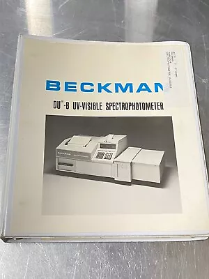 Buy Beckman DU-8 Spectrophotometer UV-visible - Users Guide / Instruction Book • 39.99$