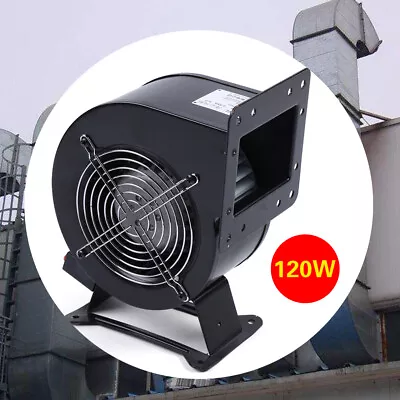 Buy Outdoor Wood Furnace Boiler Blower Fan Round Flange 110V 120W 2600rpm US STOCK • 62.01$