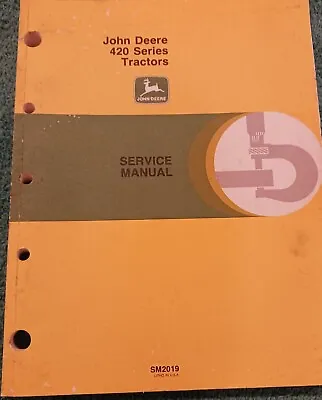 Buy John Deere 420 Series Tractors Service Manual. SM2019 • 44.95$