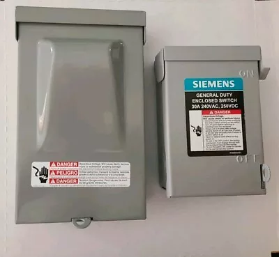 Buy Siemens WNC2060 60-Amp, 240V Pull Out AC Disconnect, Non-Fused & General Duty  • 24.99$