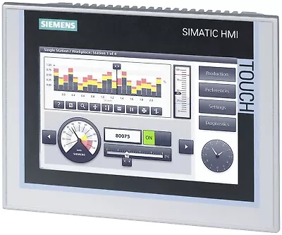Buy Siemens 6AV2124-0GC01-0AX0 | 6AV21240GC010AX0 SIMATIC HMI TP700 Comfort Panel 7  • 399$