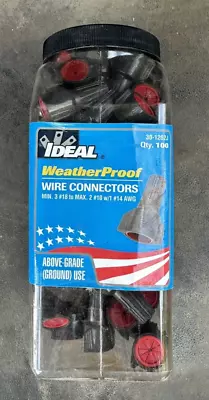 Buy IDEAL Weather Proof - 30-1262J Qty. 100 Twist On Wire Connector,18-10 Awg. • 29$