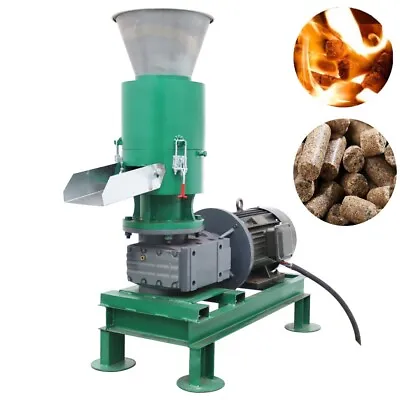 Buy 6mm Wood Pellet Mill Machine Wood Fuel Pellet Stove 220V 7500W 60KG/H 11  Hopper • 2,679$