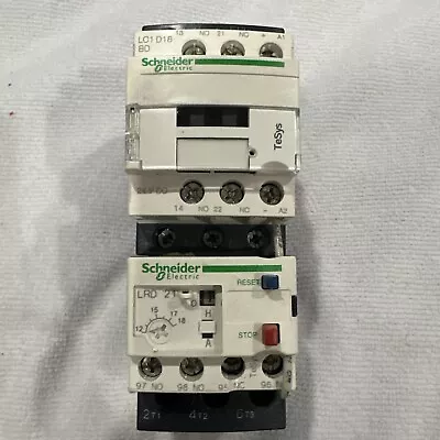 Buy Schneider Electric Contactor # LC1 D18 BD. & LRD 21 • 75$