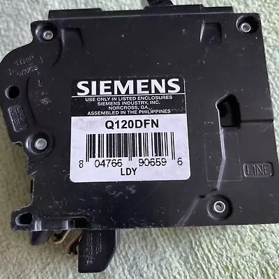 Buy SIEMENS Q120DFN 20 AMP Type QFGA2N Dual AFCI GFCI Circuit Breaker • 29.99$