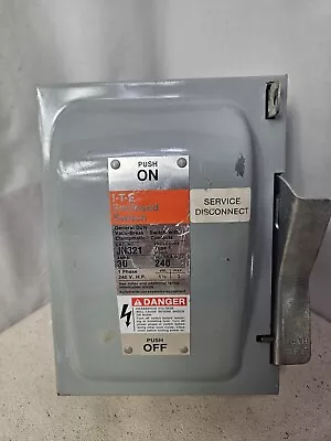 Buy Siemens ITE Indoor 30 Amp 240 Volt 3PH Service Disconnect Shutoff Safety Switch • 20$