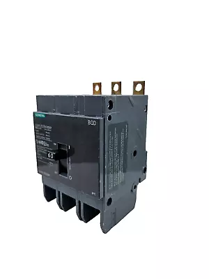 Buy NIB - Siemens - BQD360 - Molded Case Circuit Breaker - 60A, 3-Phases, 480V • 165$