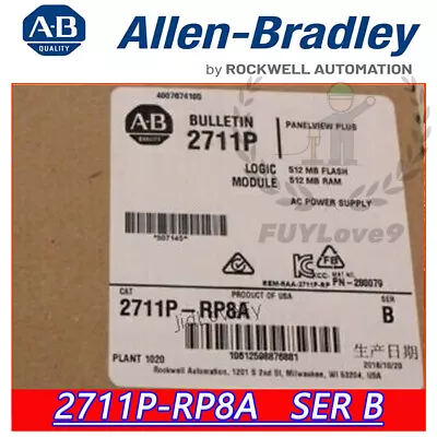Buy Allen Bradley 2711P-RP8A Touch Screen Brand New Seal Stock Free Shipping • 1,662$