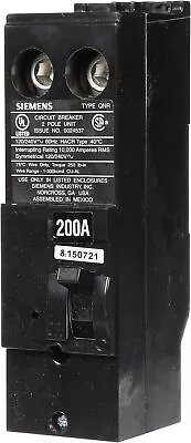 Buy Siemens QN2200R 200-Amp 2 Pole 240-Volt Circuit Breaker • 86.98$