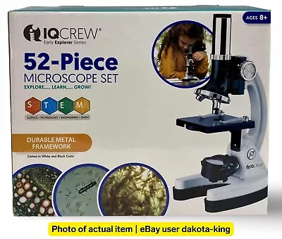 Buy AmScope Kids Starter Compound Microscope & Portable Science Kit 52pc 120X-1200X • 24.99$