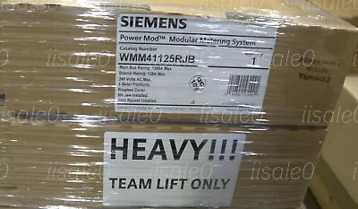 Buy Siemens 4 Meter WMM41125RJB 1200A 125A Modular Metering System On Hand QTY • 2,099$