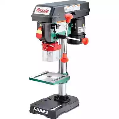 Buy Grizzly Industrial 8  Benchtop Drill Press 5-Speed W/ 1/2  Chuck Capacity 0.33hp • 174.30$